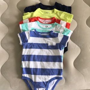 Set of 5 Carters bodysuits